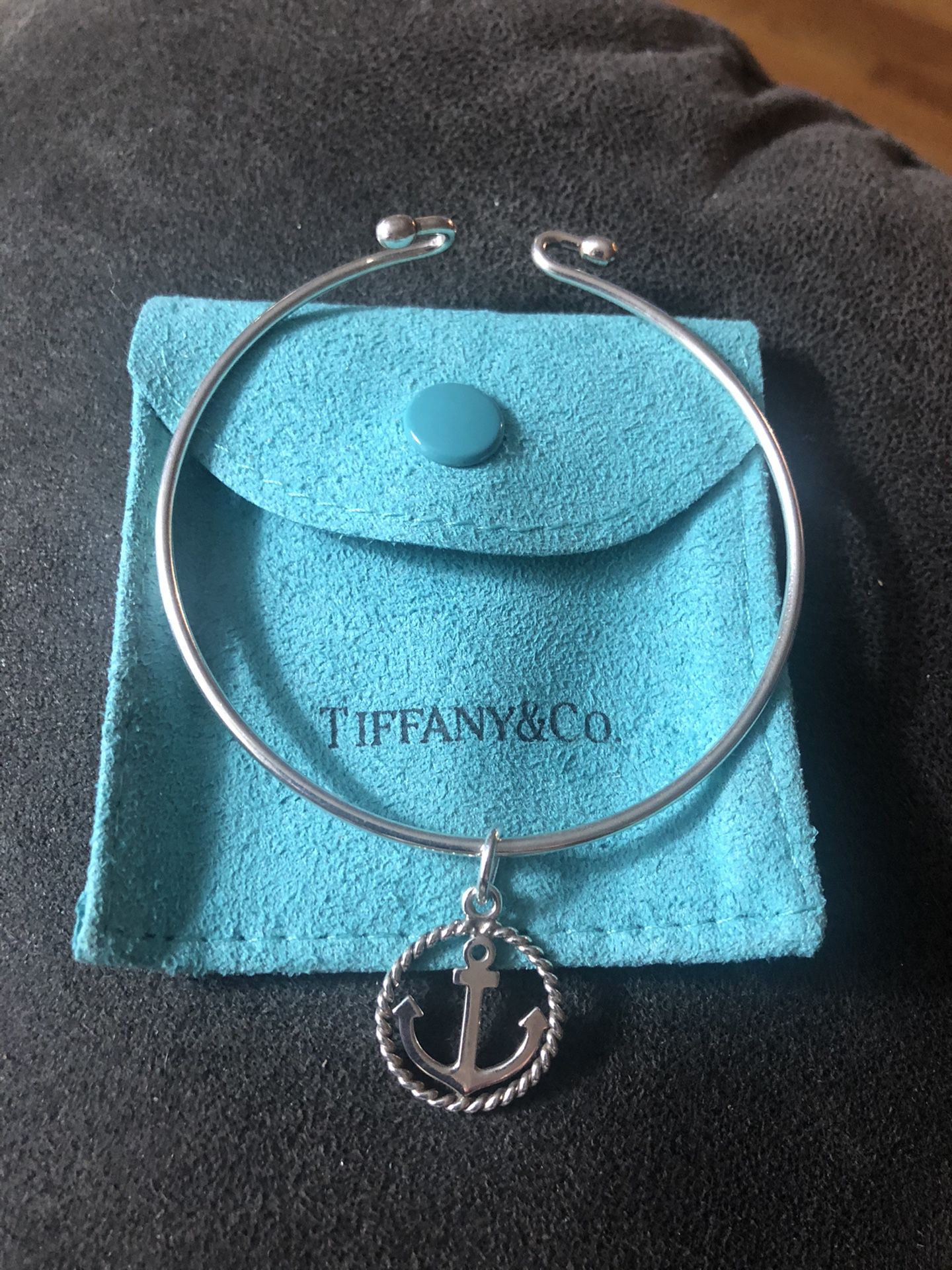 Tiffany & Co bracelet and anchor charm