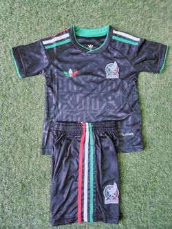 Mexico 2026 kids sets black and green