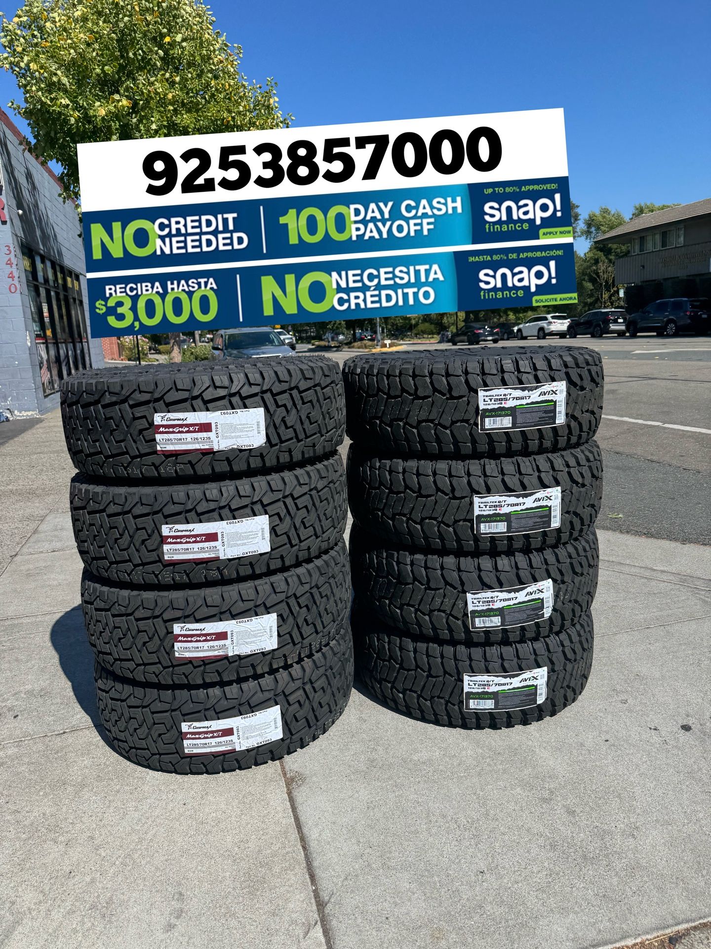 LT285-70-17 All Terrain Tires 39$ Down Payment Only