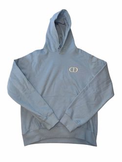 Dior CD icon mens XL blue hoodie