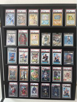 Graded Pokemon and football cards