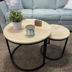 Round Coffee Table (Set of 2 ) // Mesitas Redondas Para Sala 
