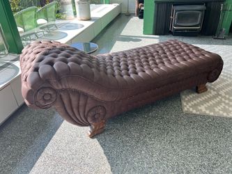 Victorian fainting couch and ottoman