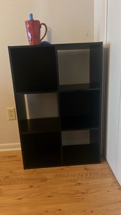 Black Cube Storage Bookcase