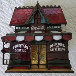 30 OBO 1995 Franklin Mint Coca Cola Corner Store Light Up