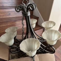 Rustic hanging chandelier 