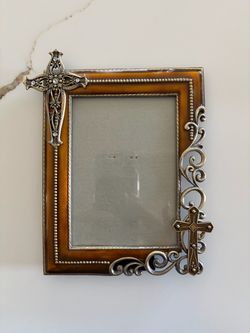 Decorative Cross Picture Frame