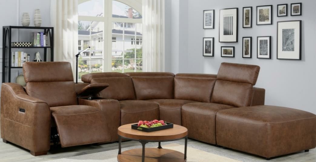 Modern Power Reclining Sectional