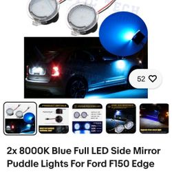  BRAND NEW !! Puddle Lights Compatible With Ford Models