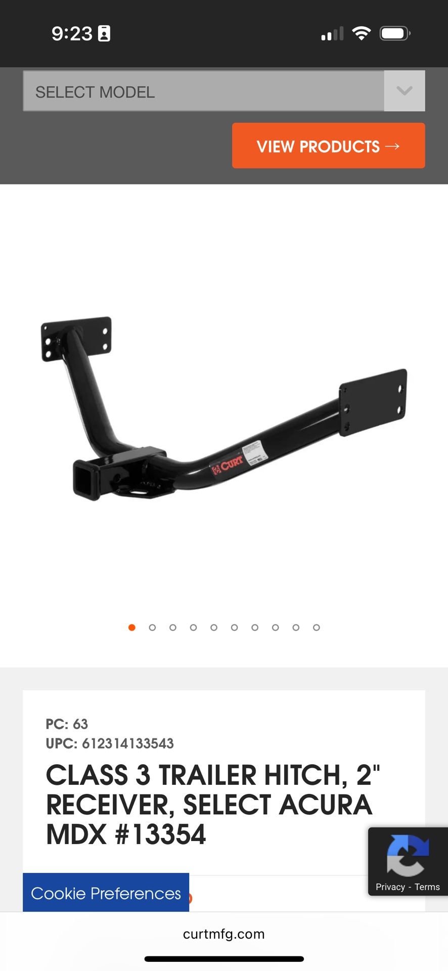 CURT Trailer Hitch 13354