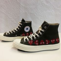 CONVERSE X COMME DES GARCONS PLAY ALL STAR CHUCK '70 HI "MULTI HEART"