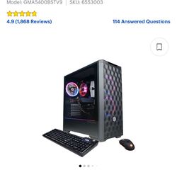 CyberPowerPC - Gamer Master Gaming Desktop - AMD Ryzen 7 5700 - 16GB Memory - NVIDIA GeForce RTX 4060 Ti 8GB - 2TB SSD - Black