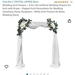 Wedding Arch Flowers And Drape