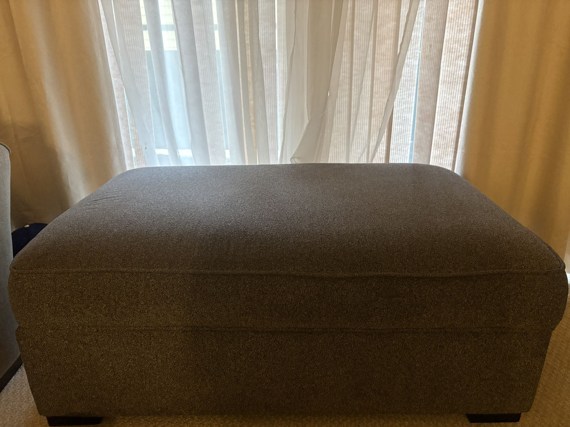 FREE Grey Fabric ottoman w/ storage 