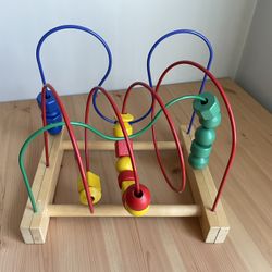 Large Wooden Bead Maze Montessori Educational Great For Home Or School 