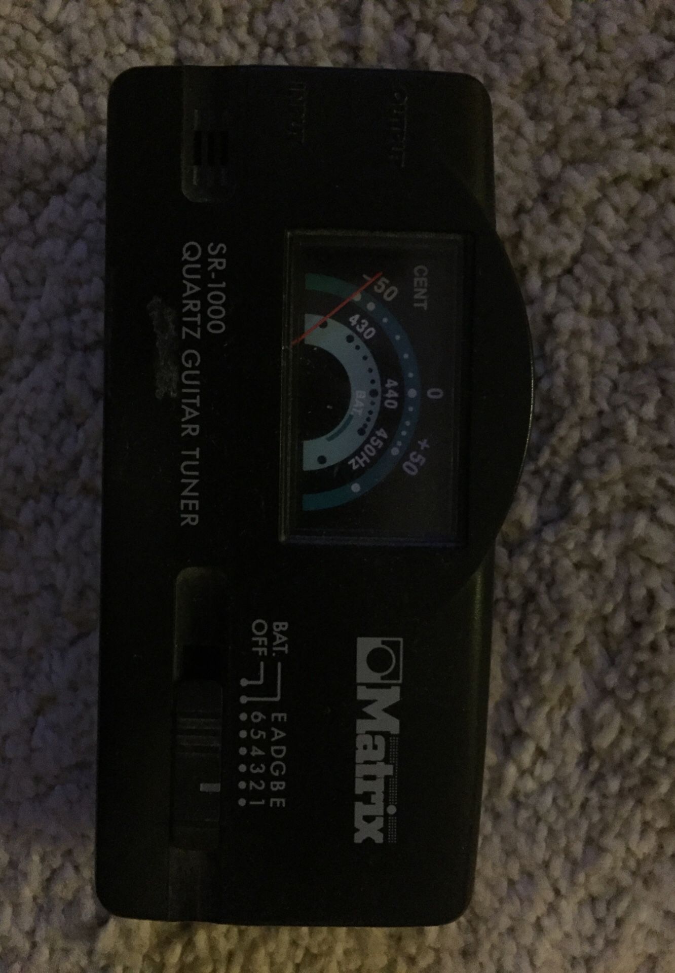 matrix quartz guitar tuner sr-1000