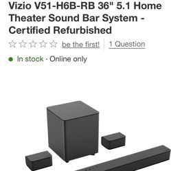 Vizio Sound System 