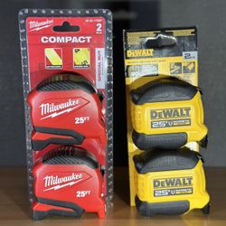 DeWALT, Milwaukee Tape Measure 