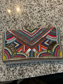BCBG beaded Clutch