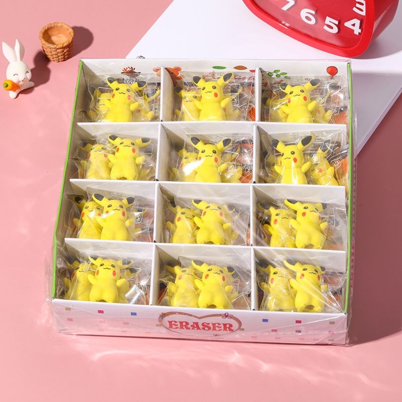 Pikachu Erasers - 36 Pieces per Box