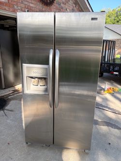 KENMORE 36  INCHES SIDE BY SIDE REFRIGERATOR WORKING GREAT