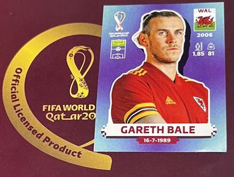 Panini Qatar World Cup Sticker 2022 Wales No. Whale 17 Gareth Bale