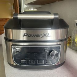 PowerXL Grill Air Fryer Combo Deluxe 6 QT 12-in-1 Indoor Grill