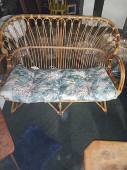 Wickered Loveseat Antique Historical