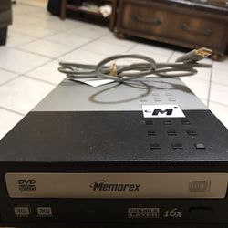 External Memorex DVD+RW Multi Recorder Double Layer Drive