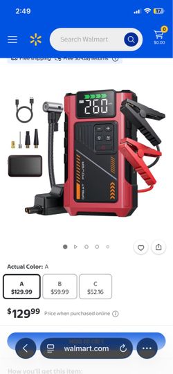 Jump Starter with Air Compressor ( need cables)