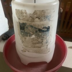 Poultry Feeder And Metal Sign 6 “X 3” 