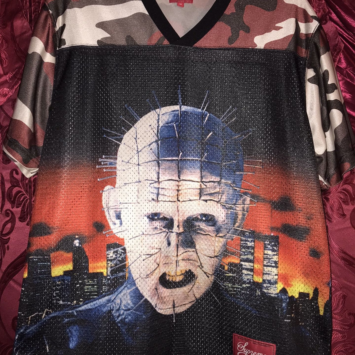 Supreme Hellraiser Football Jersey Black Men's - SS18 - US