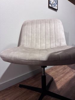 Beige Swivel Desk Chair