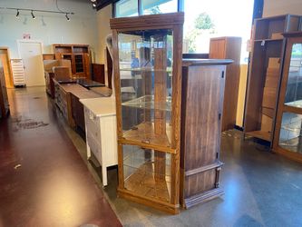 Corner Cabinet with Four Glass Doors
