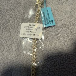 2.16 CTW VVSD 6mm 7.5 In Moissanite Bracelet