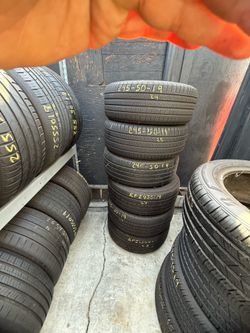 19” tires 245/50/19 semi new with free installation $60 each