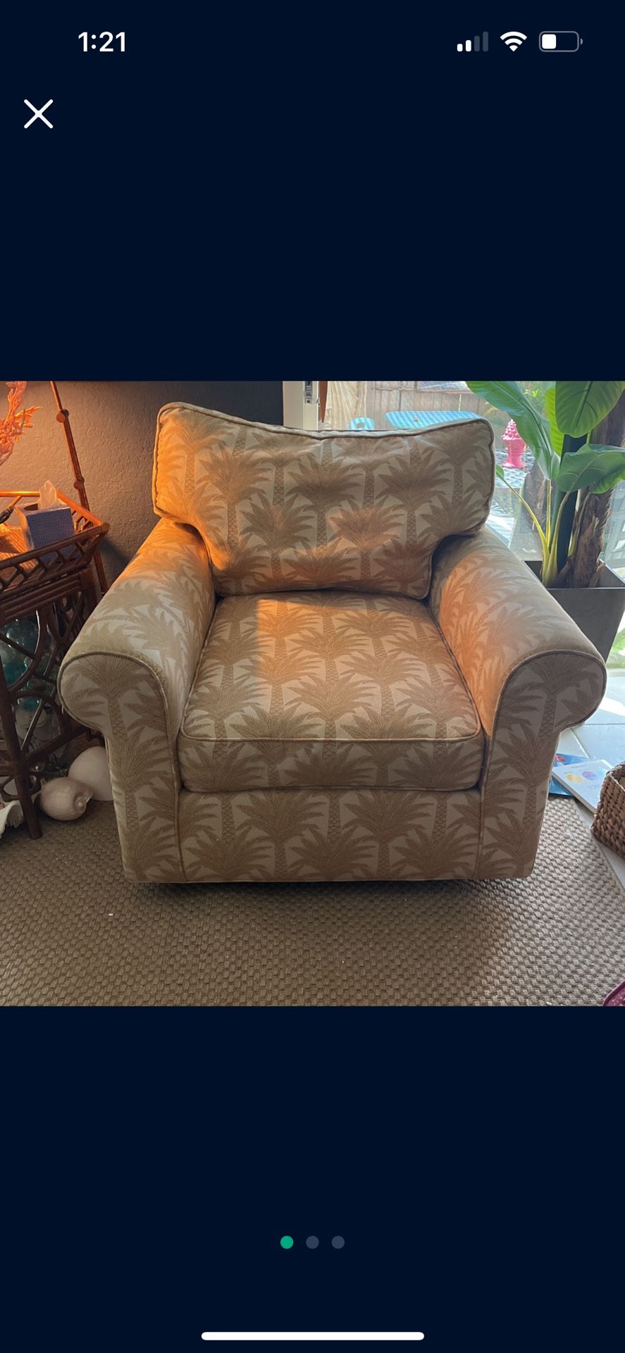 Pair” Century Swivel Club Chairs “ $100.00 For The Pair! 