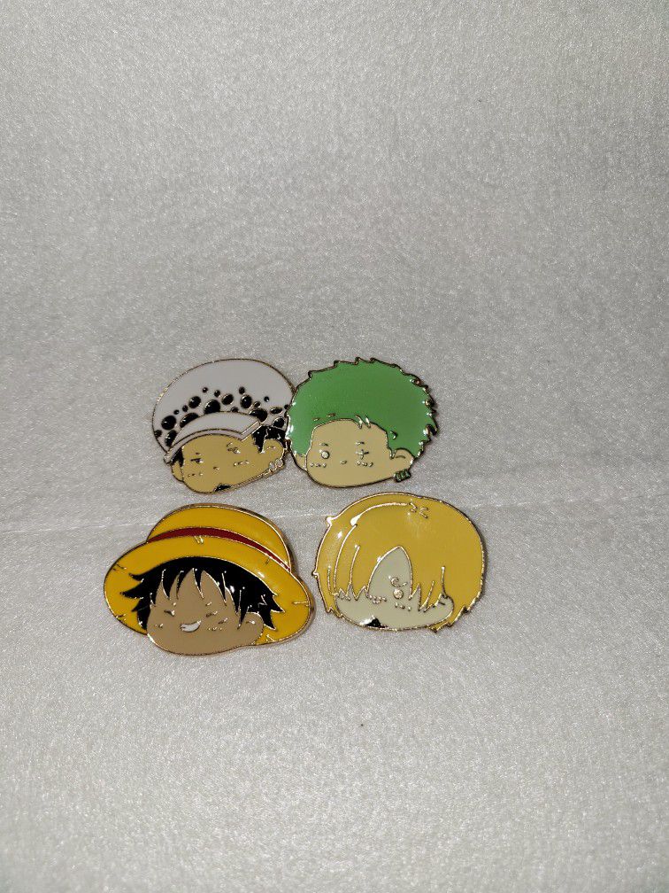 One Piece Anime Chibi Pin Set
