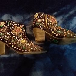 Hand Beaded Dress\party Boots 
