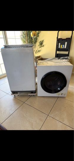 Apartment size washer, and dryer
