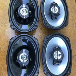 Kenwood & Jvc 6X9 Car Audio Speakers Used Good Working Conditions 