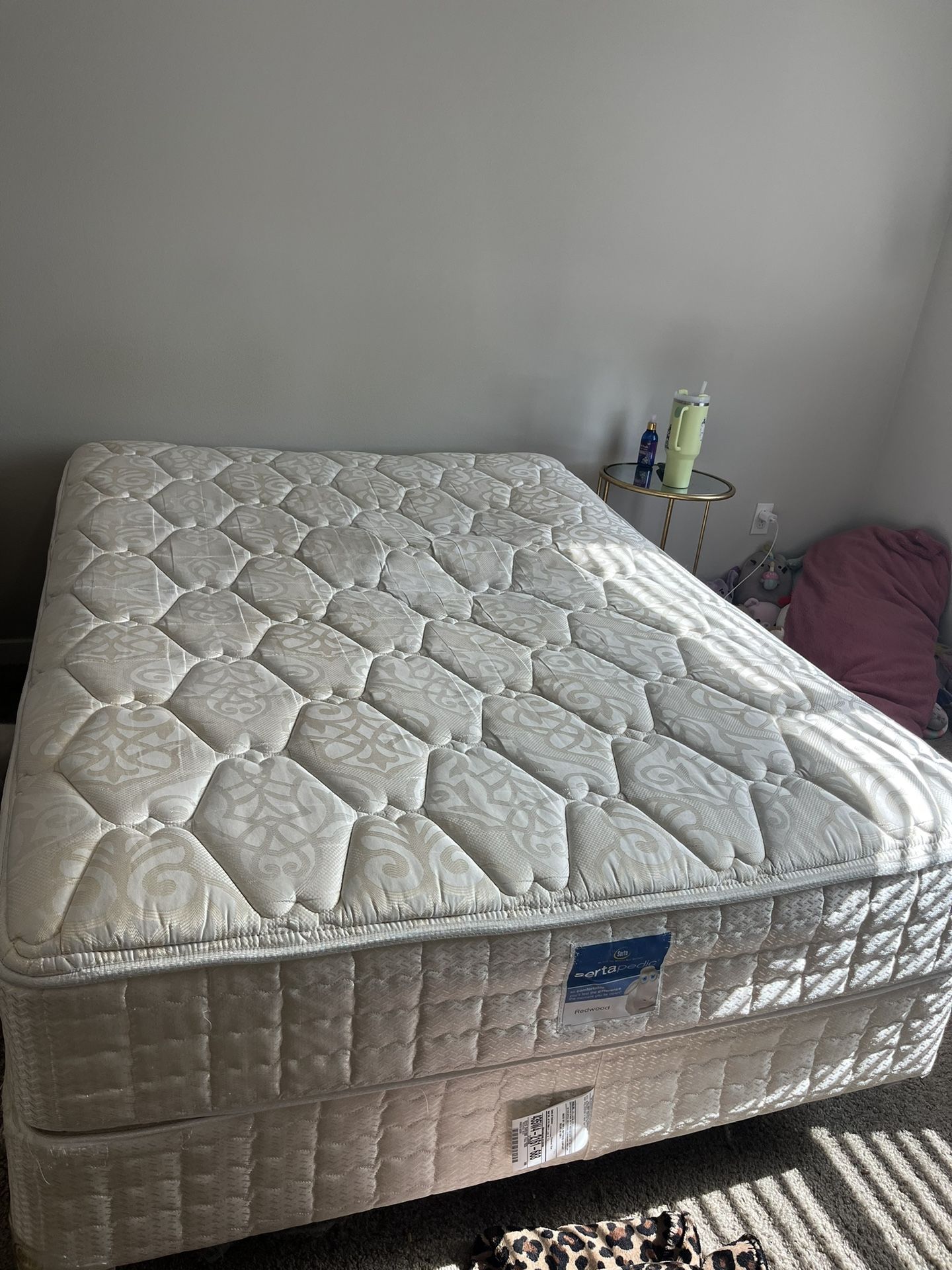 FULL MATTRESS + BOX SPRING+ BED FRAME