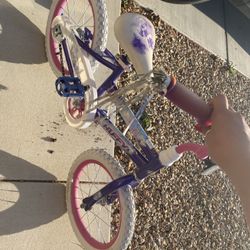 Purple Huffy Bike With Training Wheels 