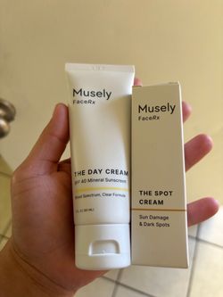 Musely’s Spot Cream & Sunscreen