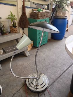 Restored vintage reflector lamp rewired and available this afternoon after rewire