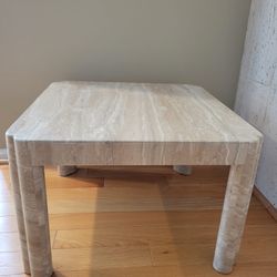 Solid Marble Coffee Or End Table 