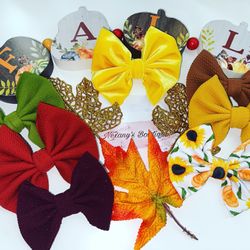 Bows , Headwraps, Pigtails Handmade 