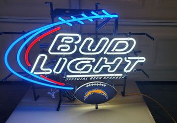 Bud Light LA Chargers NFL Neon Sign