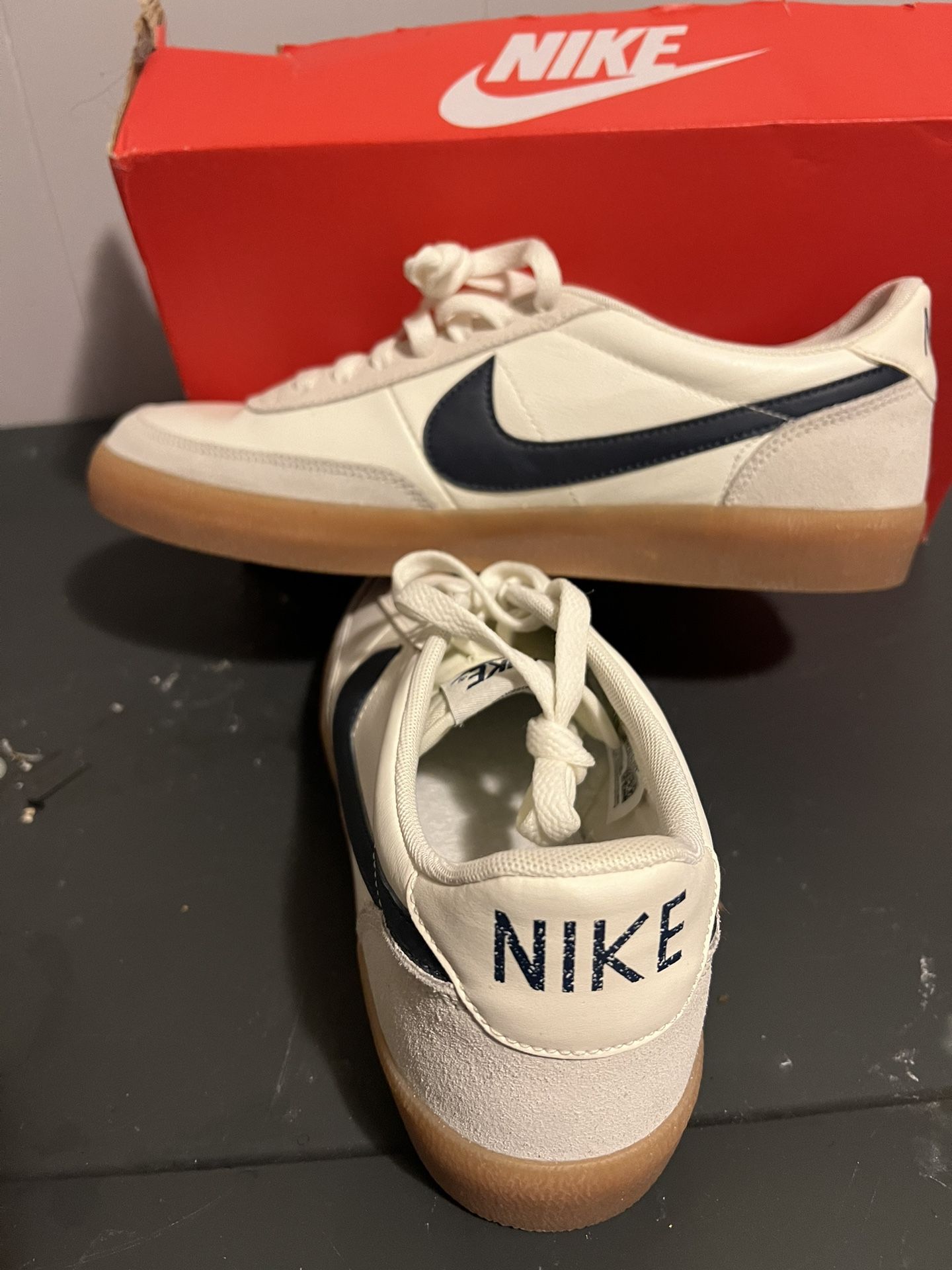 Nike Killshot 2 Leather Sail/midnight Blue Gum Bottom Size 11