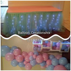 Baby shower or Reveal balloons